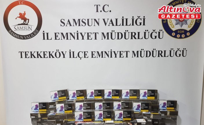 Samsun'da 20 bin adet doldurulmuş makaron ele geçirildi