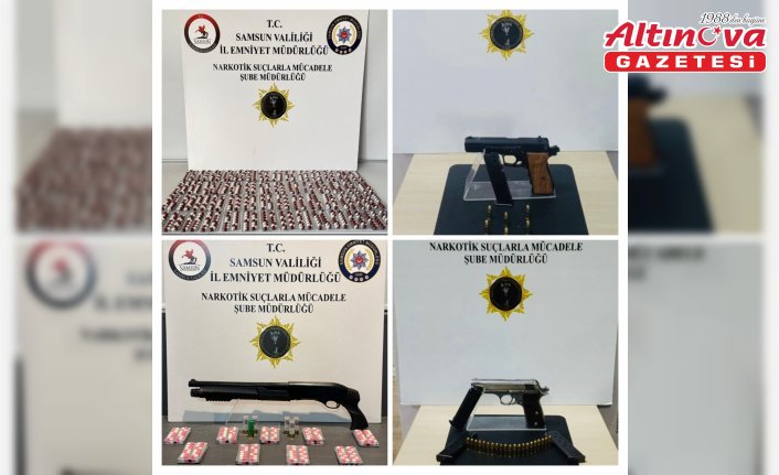 Bafra'da iki ilçede uyuşturucu operasyonunda 2 kişi yakalandı