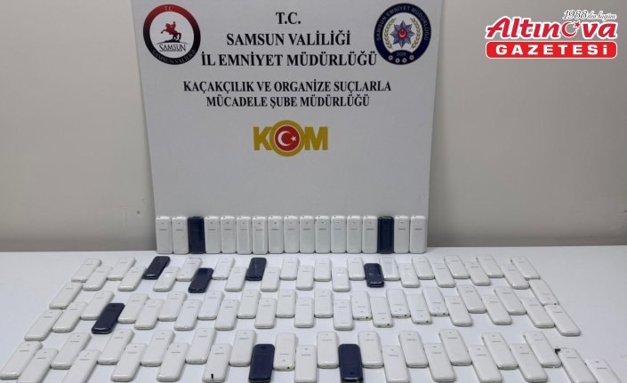 Samsun'da kaçak cep telefonu operasyonunda 1 şüpheli yakalandı