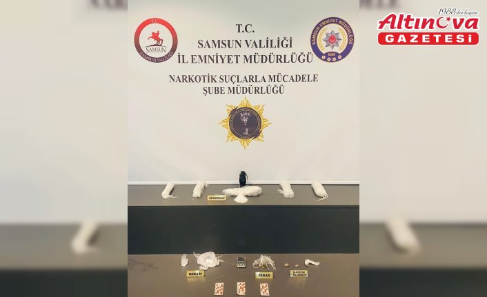 Samsun'da marangoz atölyesinde uyuşturucu ele geçirildi
