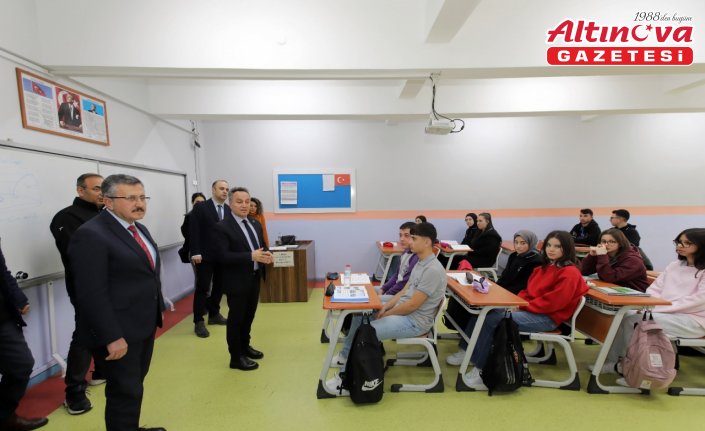 TOGÜ Retörü Yılmaz, Tarım Lisesi'ni ziyaret etti