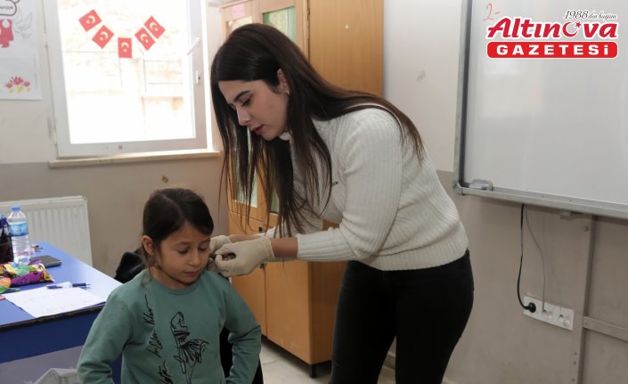 Tokat'ta öğrenciler sağlık taramasından geçiriliyor