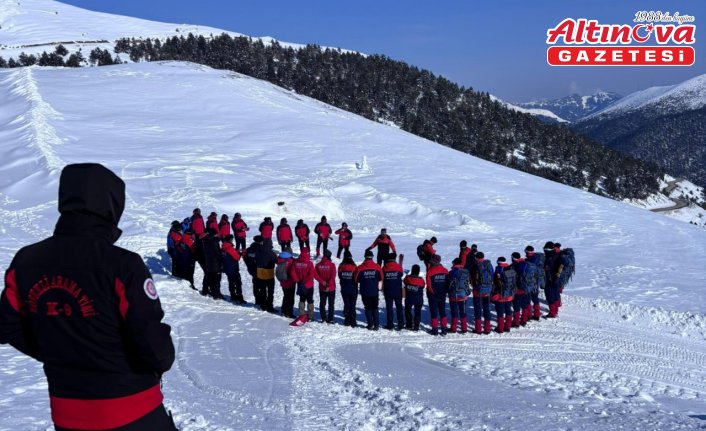 Zigana Dağı'nda arama ve kurtarma tatbikatı yapıldı