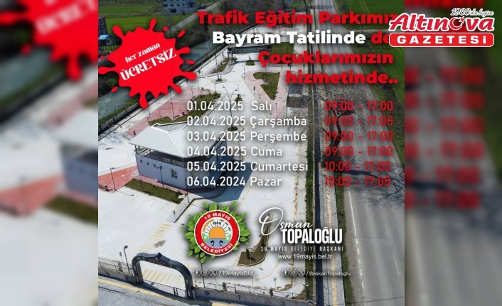 19 Mayıs ilçesinde Çocuk Trafik Eğitim Parkuru bayramda hizmet verecek