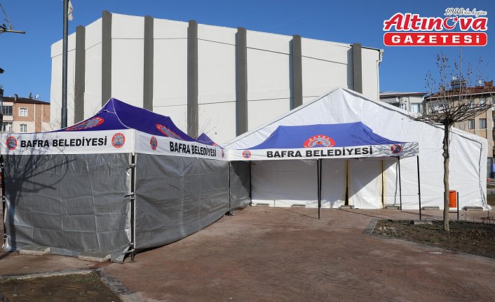 Bafra Belediyesi iftar çadırı kurdu