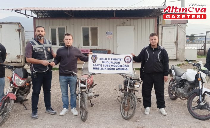 Bolu'da 3 zanlı, motosiklet hırsızlığı iddiasıyla gözaltına alındı
