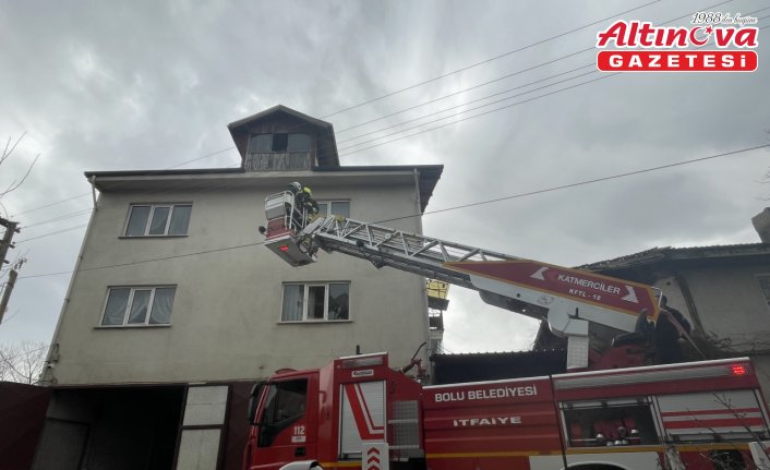 Bolu'da evde çıkan baca yangını söndürüldü