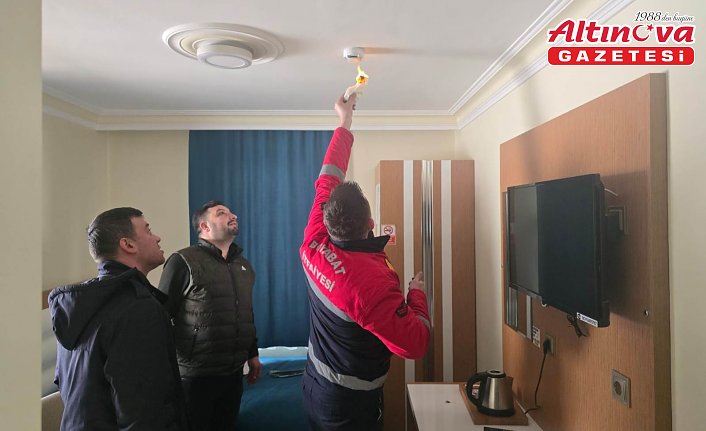 Boyabat'ta konaklama tesisleri denetleniyor