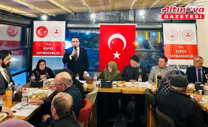 Espiye'de şehit aileleri ve gaziler iftarda bir araya geldi