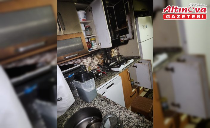 Gerze’de bir evin mutfağında çıkan yangın söndürüldü
