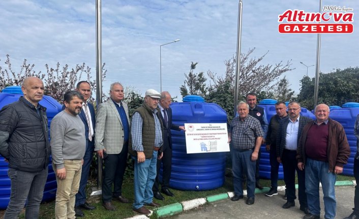 Giresun'da üreticilere damla sulama malzemeleri dağıtıldı