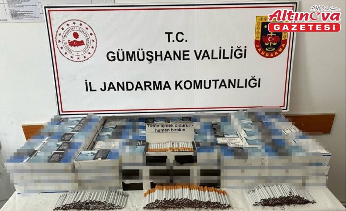 Gümüşhane'de 22 bin makaron ele geçirildi