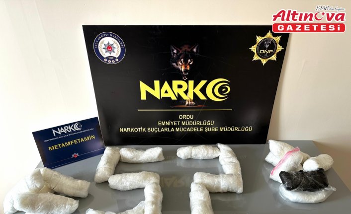 Ordu'da 9 kilogram sentetik uyuşturucuyla yakalanan 2 şüpheli tutuklandı