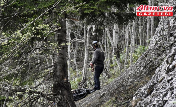 Ordu'da risk oluşturan 8 kaya ıslah edildi