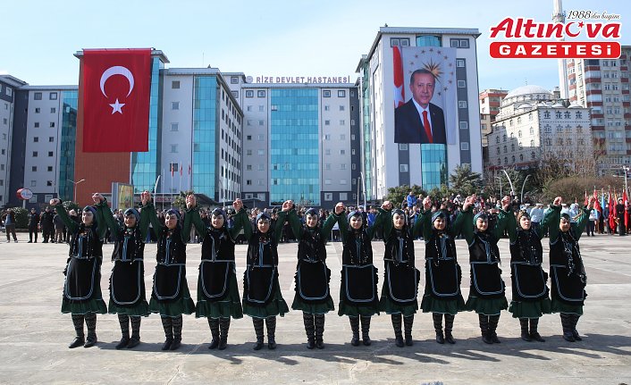 Rize'nin düşman işgalinden kurtuluşunun 107'nci yıl dönümü kutlandı