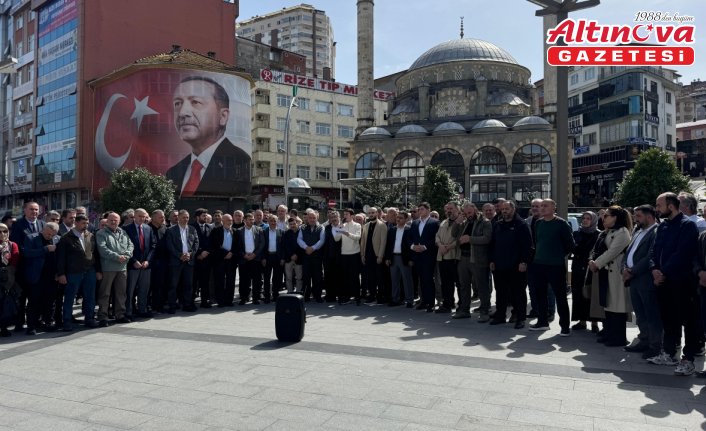 Rize'de Milli İrade Platformu'ndan Cumhurbaşkanı Erdoğan'a destek açıklaması