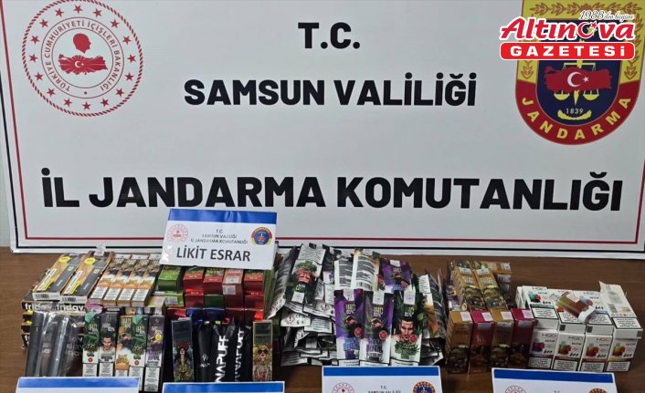 Samsun'da elektronik sigara görünümlü likit esrar ele geçirildi