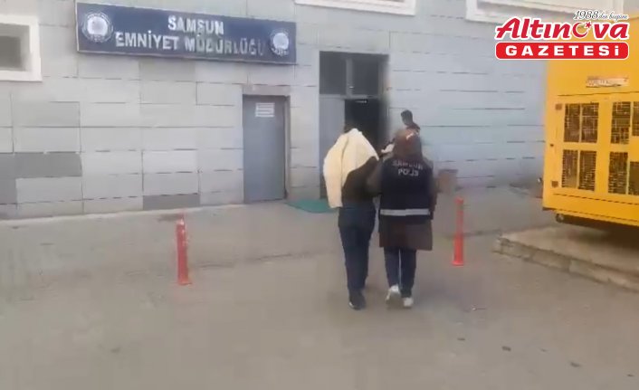 Bafra'da hırsızlık suçundan 63 kaydı bulunan şüpheli tutuklandı