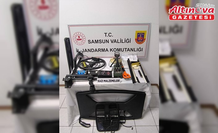 Samsun'da izinsiz kazı yapan 11 şüpheli yakalandı