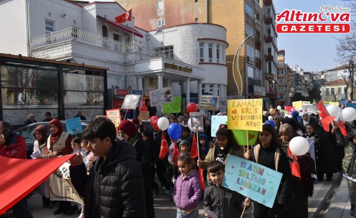 Samsun'da ramazan ayının gelişi yürüyüş ve şenlikle kutlandı