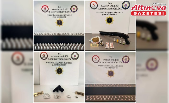 Samsun'da uyuşturucu operasyonunda 5 zanlı yakalandı