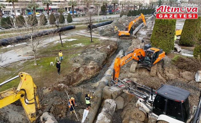 Samsun'da yağmur suyu kollektör hatları güçlendiriliyor