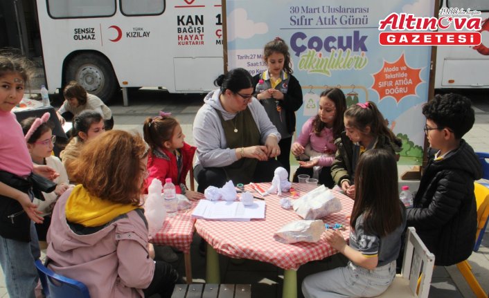 Sinop'ta çocuklar yaptıkları etkinlikle “sıfır atığa“ dikkati çekti