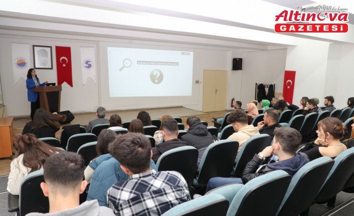 Sinop'ta üniversite öğrencilerine YEDAM'ın tanıtımı yapıldı