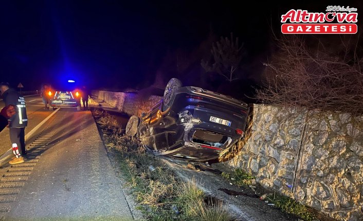 Tokat'ta devrilen cipteki 4 kişi yaralandı