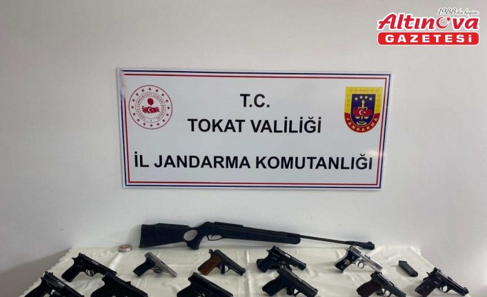 Tokat'ta kaçak silah operasyonunda 2 kişi yakalandı