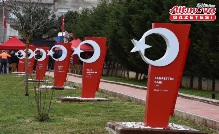 Trabzon'da 9 şehidin adının verildiği anıt park törenle açıldı