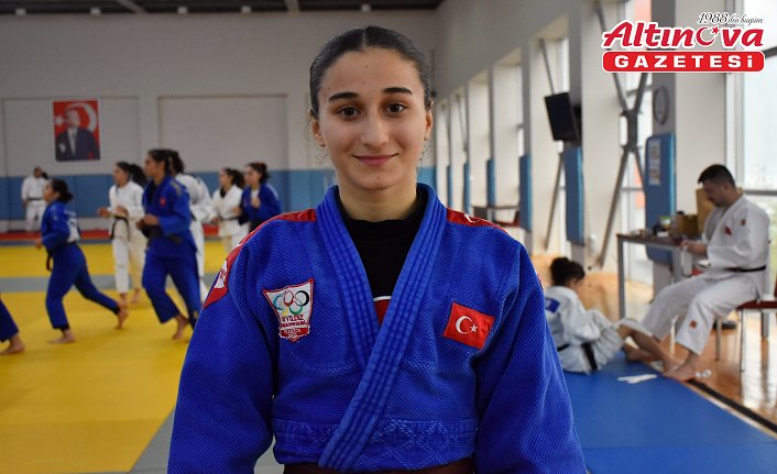 Avrupa şampiyonu milli judocu Yağmur Yılmaztürk'ün yeni hedefi dünya şampiyonluğu
