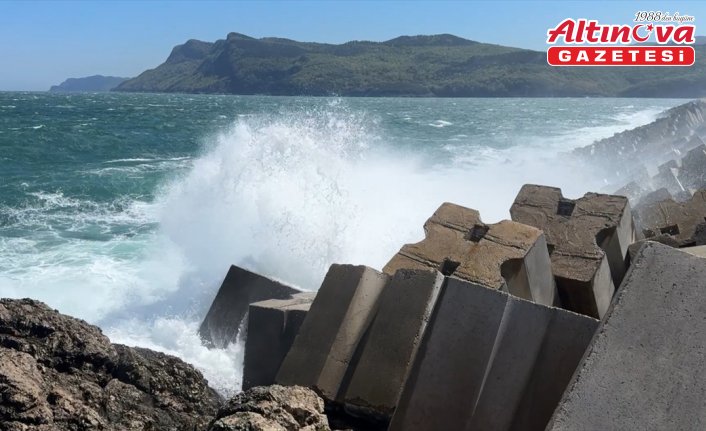 Bartın'da şiddetli rüzgar etkili oldu