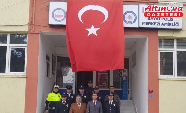 Bayat’ta Polis Haftası dolasıyla emniyet teşkilatına yönelik ziyaret gerçekleştirildi