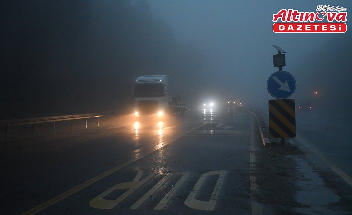 Bolu Dağı'nda sağanak ve sis etkili oldu
