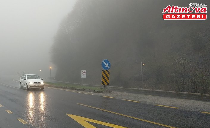 Bolu Dağı'nda sis etkili oldu
