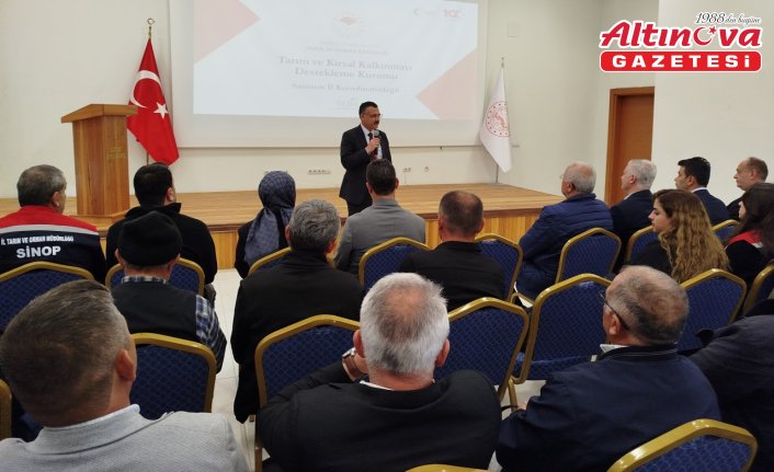 Boyabat’ta çiftçilere TKDK destekleri bilgilendirmesi yapıldı