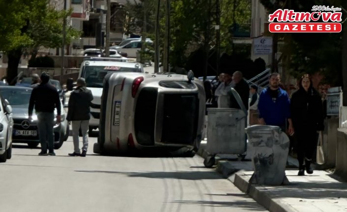 Çorum’da trafik kazasında anne ve kızı yaralandı