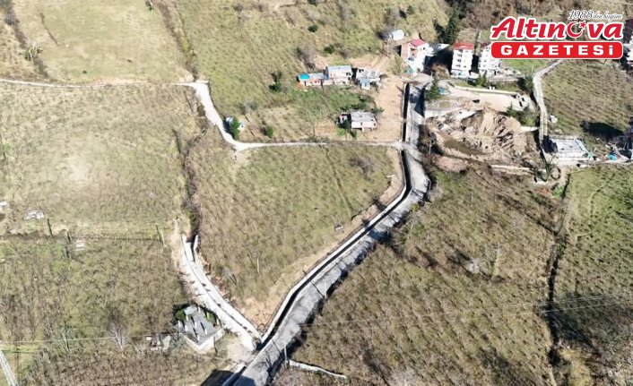 Doğankent'te taşkın kontrol inşaatı çalışmaları devam ediyor