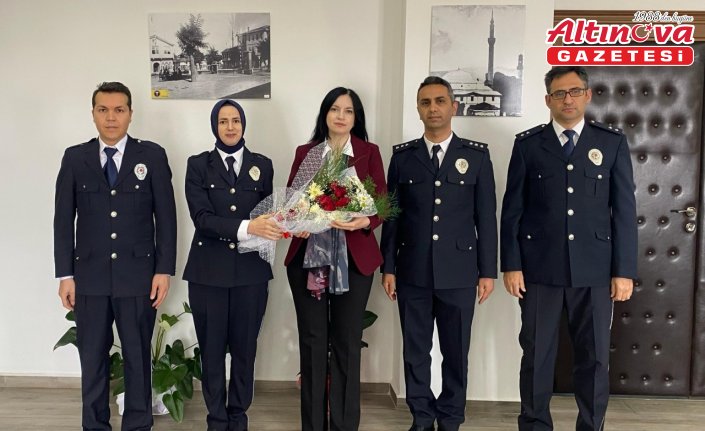 Emniyet personelinden, Hamamözü Kaymakamı Erdoğan’a ziyaret