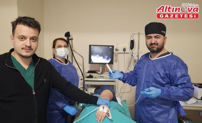 Erbaa Devlet Hastanesinde mide balonu uygulaması gerçekleştirildi