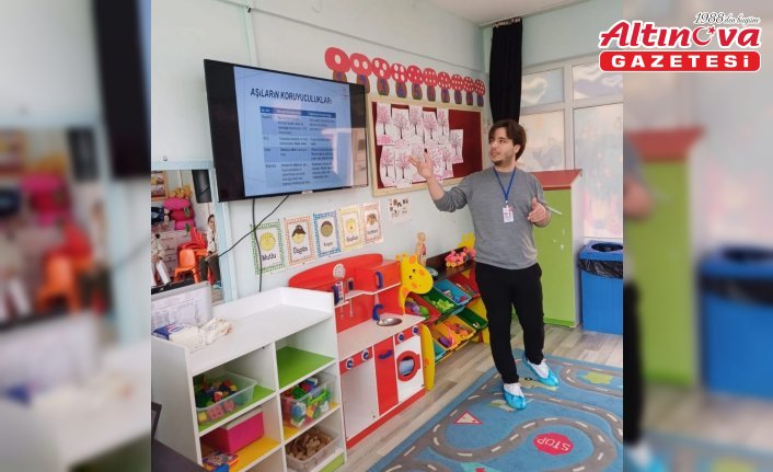 Gerze’de aşı farkındalık eğitimleri veriliyor