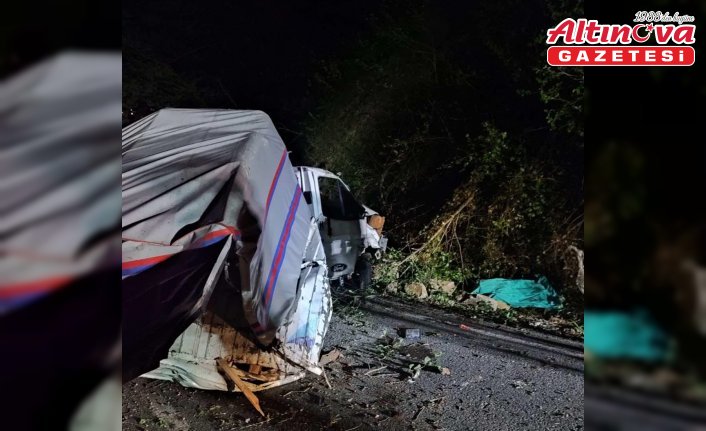 Giresun'da uçuruma yuvarlanan kamyonetteki 1 kişi öldü, 1 kişi yaralandı