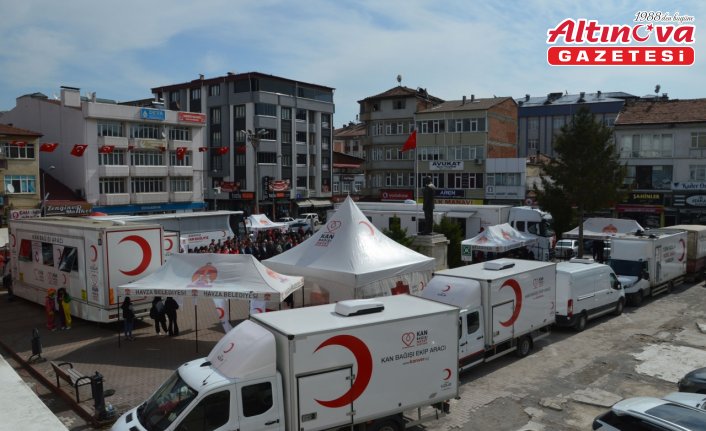 Havza'da 210 ünite kan bağışı gerçekleştirildi