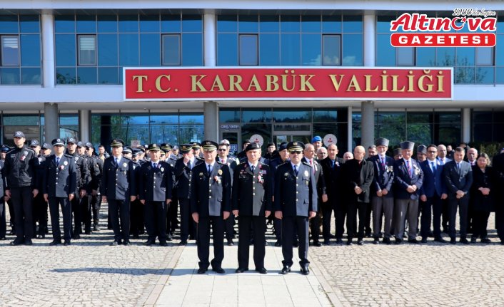 Karabük'te Türk Polis Teşkilatının 180. kuruluş yılı kutlandı