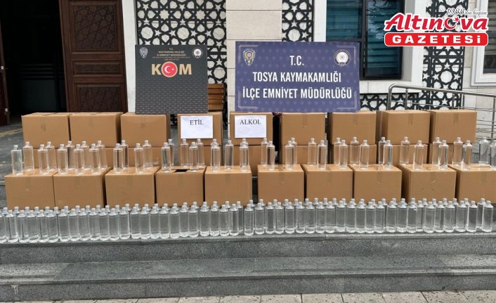 Kastamonu'da bin litre etil alkolle yakalanan 2 kişi gözaltına alındı