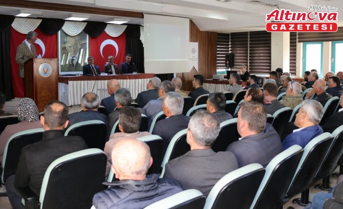 Merzifon’da Köylere Hizmet Götürme Birliği Genel Kurul Toplantısı yapıldı