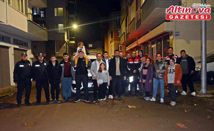 Ordu'da “kavga“ ihbarına giden polisler sürpriz kutlamayla karşılaştı