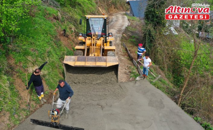 Ordu'da şehidin mezarının da bulunduğu kabristanlığın yolunda düzenleme yapıldı
