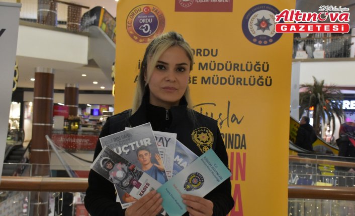 Ordu'da vatandaşlara güvenlik konularında bilgilendirme yapıldı